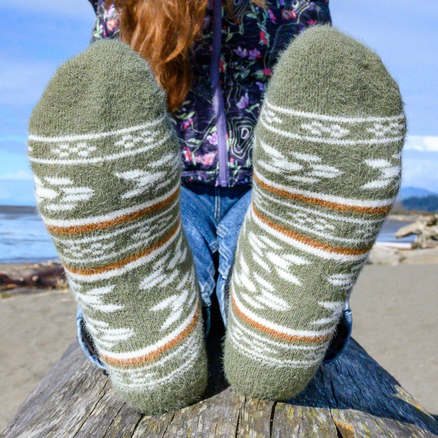 Melissa Forest Green - Ultra Soft Crew Socks | Wool & Bamboo