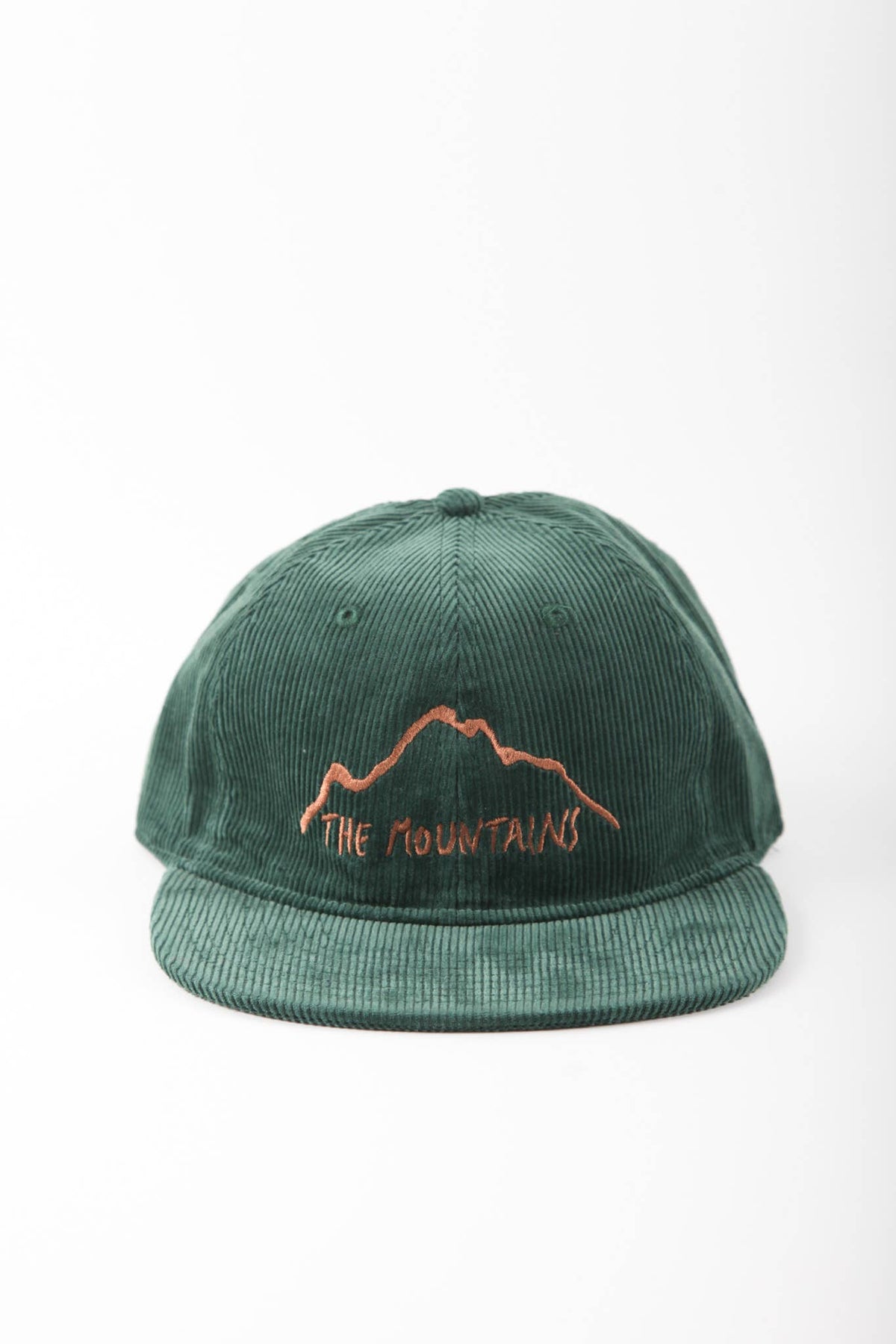The Mountains Cap - Flatbill Green Corduroy