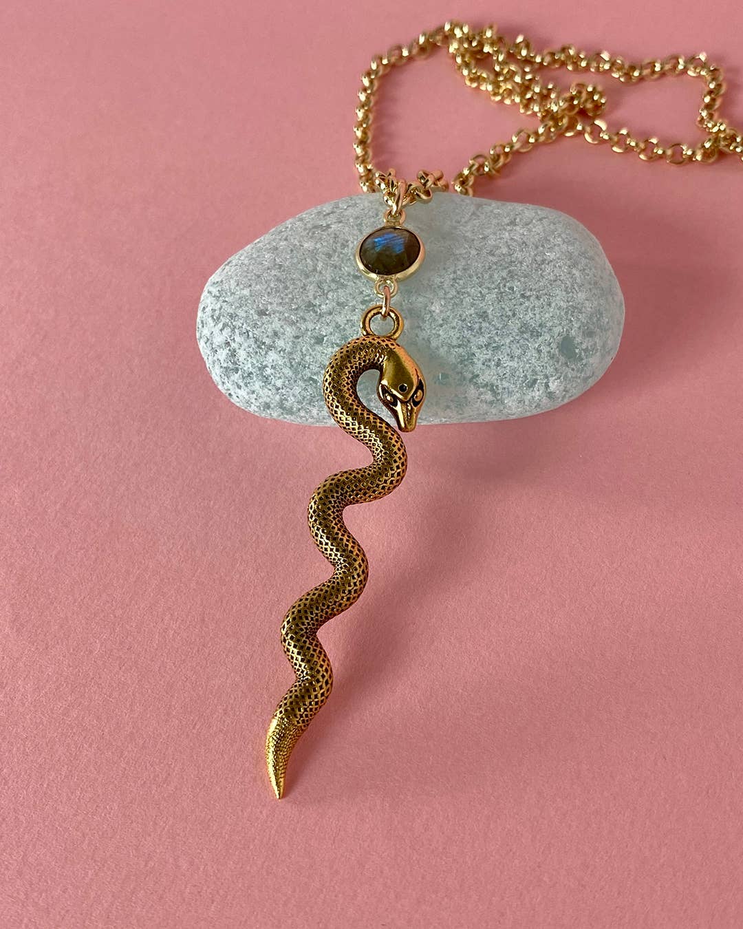 Labradorite Serpent Necklace