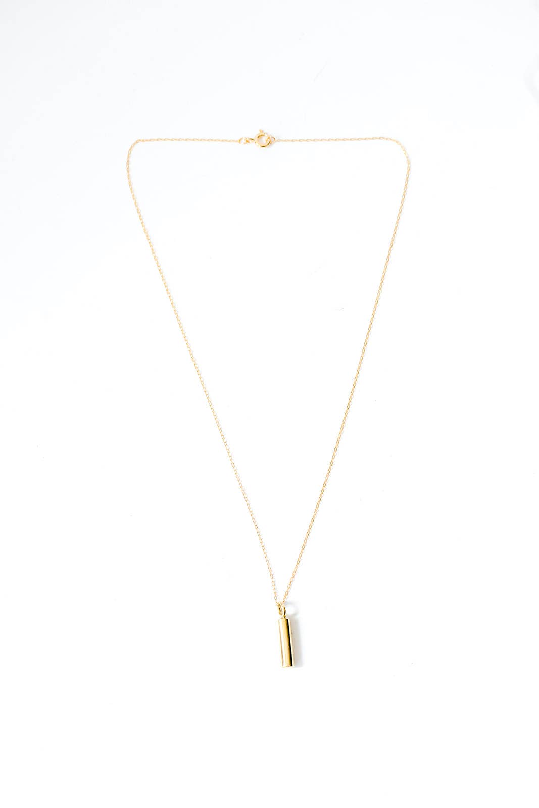 Cylinder Pendant Necklace