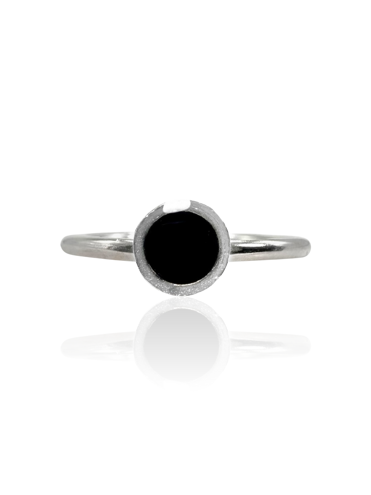 Onyx Solitaire Ring