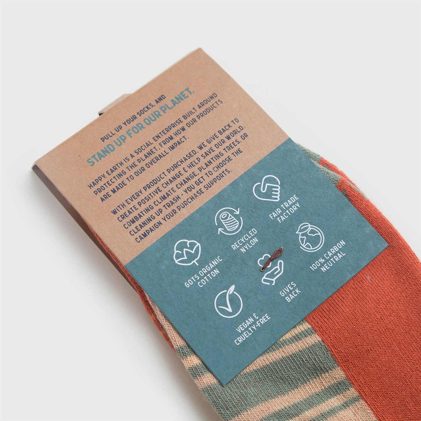 Rainbow Men's + Women's Organic  Socks | Red, Orange