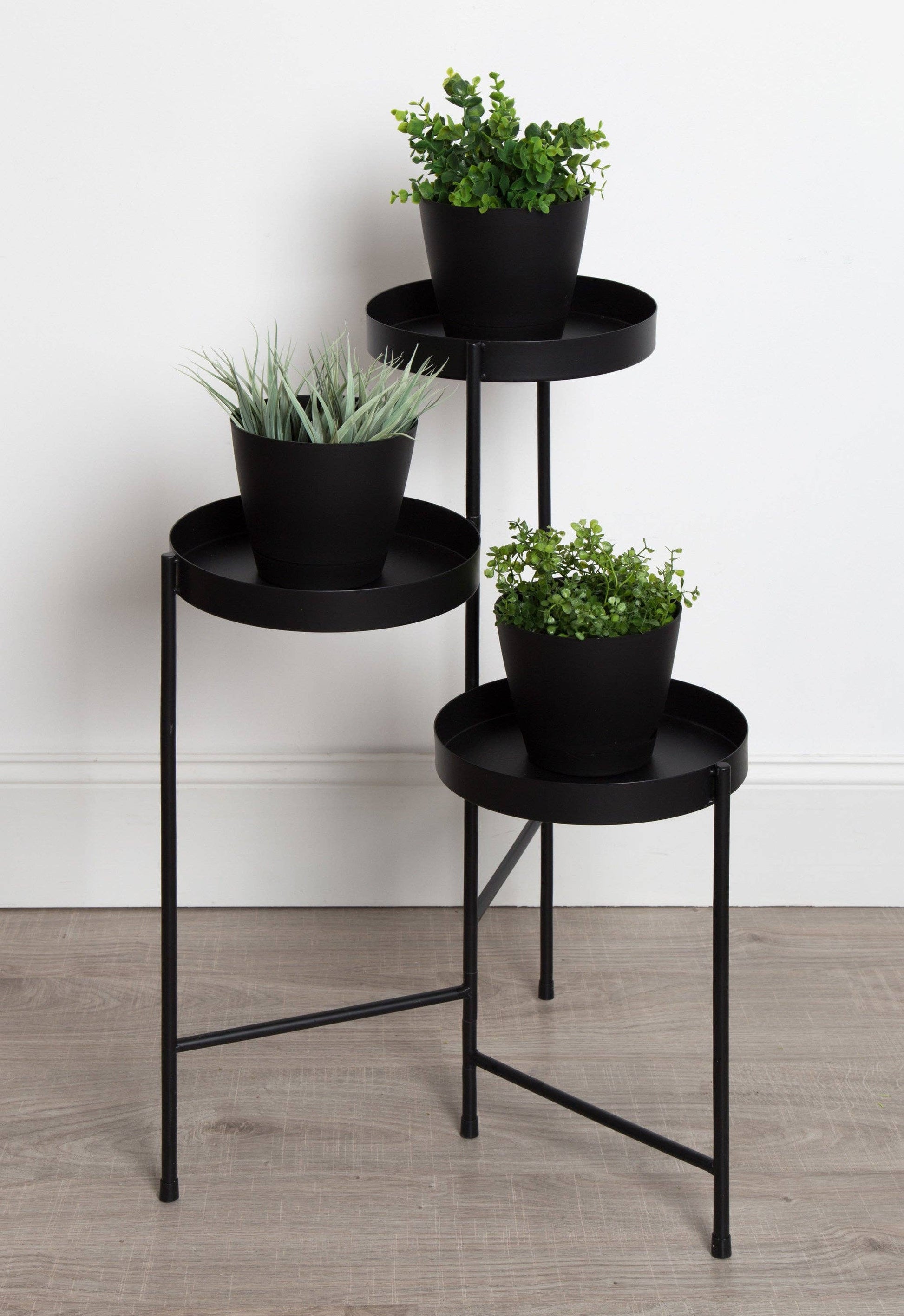 multi level plant stands indoor Finn Metal Tri-Level Plant Stand – The Covet Collective