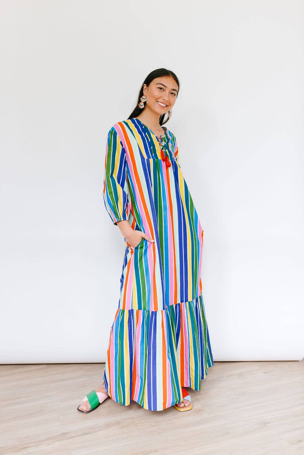 Rainbow Stripe Copa Dress