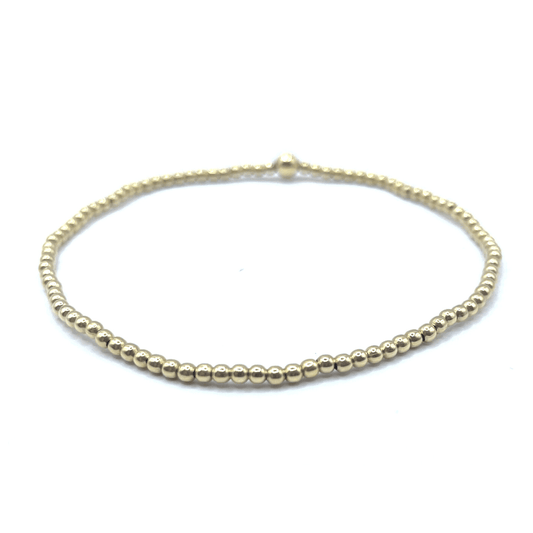 2mm Gold Filled Waterproof Karma bracelet