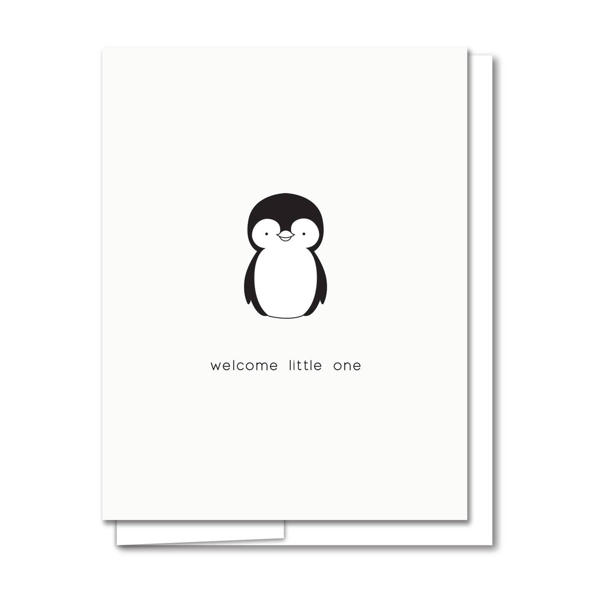 Baby Penguin - Letterpress Baby Card