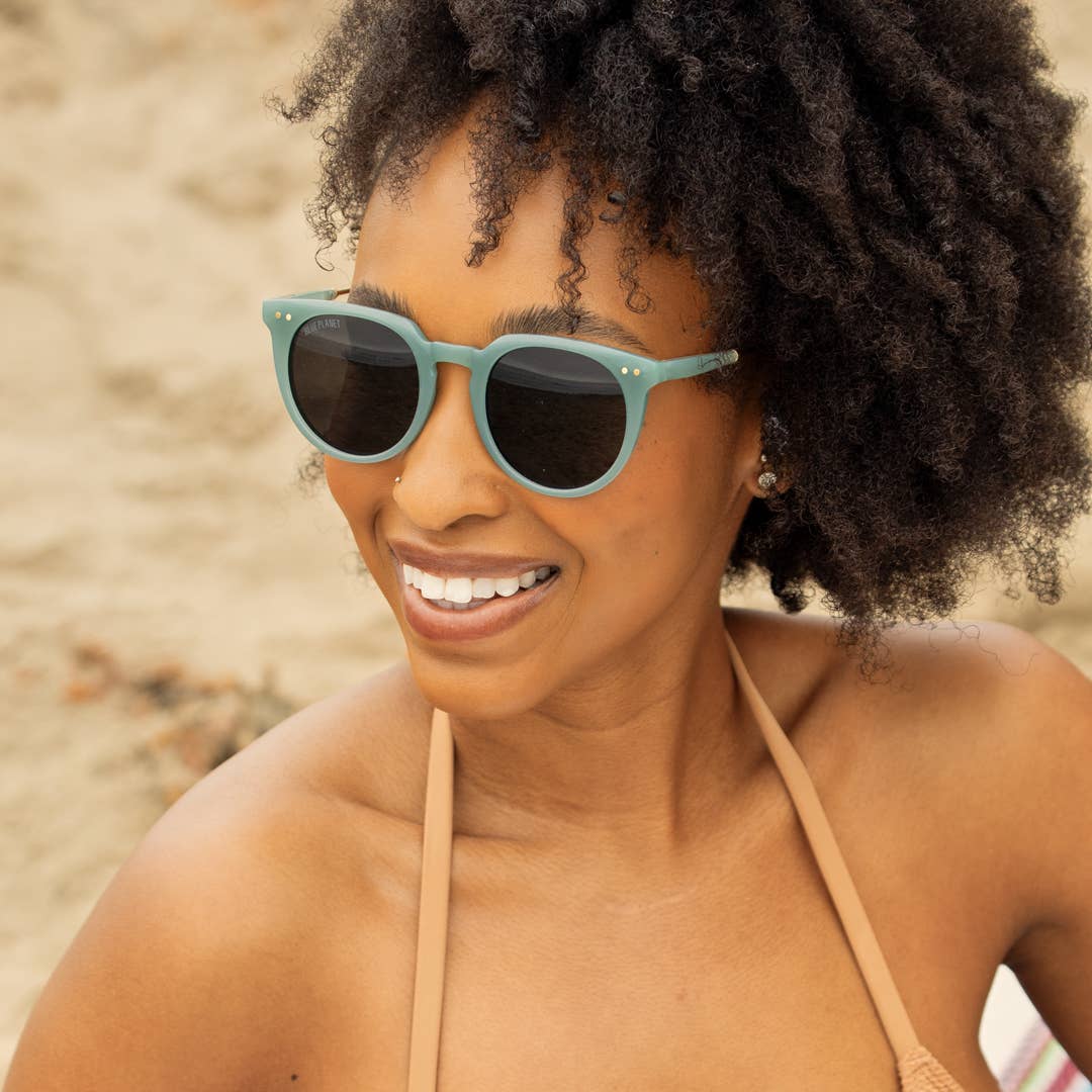 BP10311 - Cove - Milky Blue / Gold / Smoke Polarized Lens