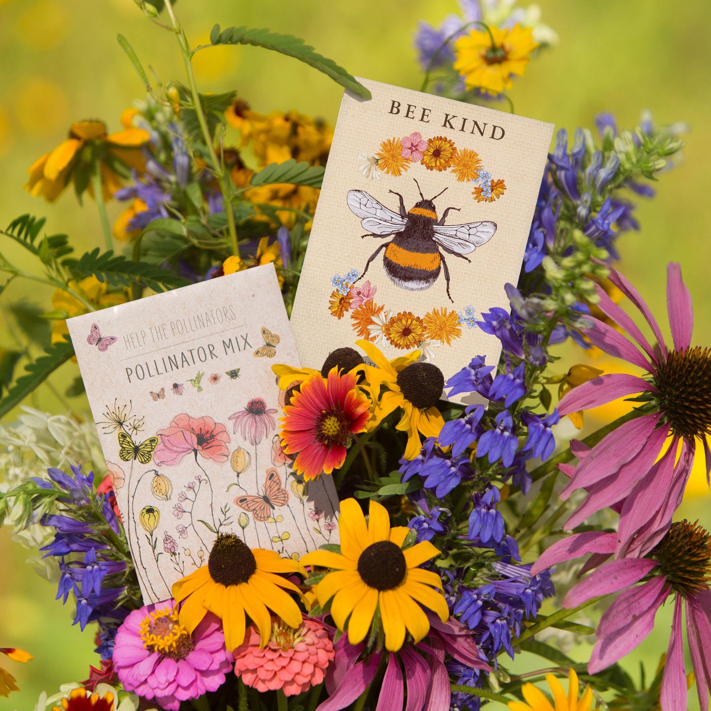 Bee Kind - Pollinator Wildflower Mix Seed Packets