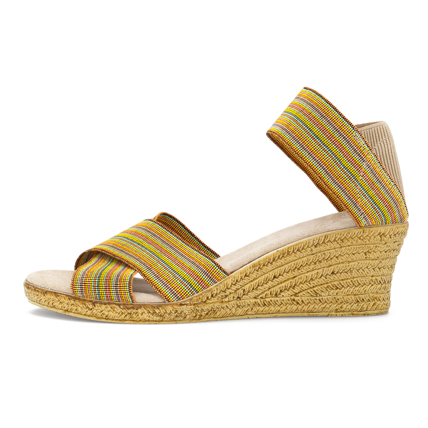 Cannon Espadrille Wedge | Peach Multi