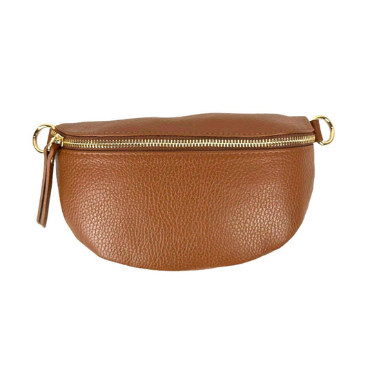 Italian Mini Leather Crossbody Waist Bag