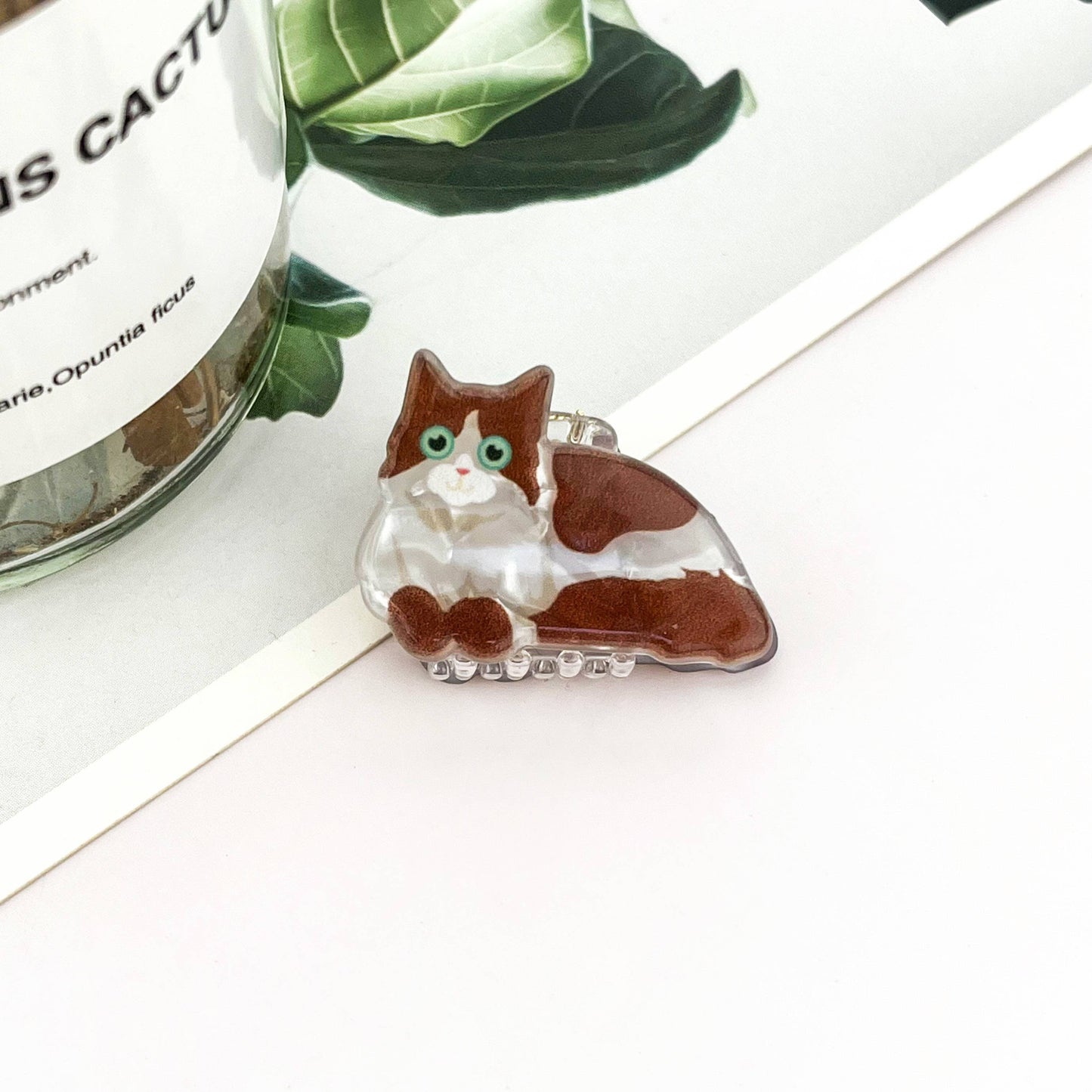 Mini Cute Kitten Hair Claw Clip