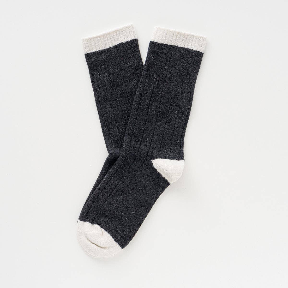 KLUE Merino Wool socks with Bands | Black and white