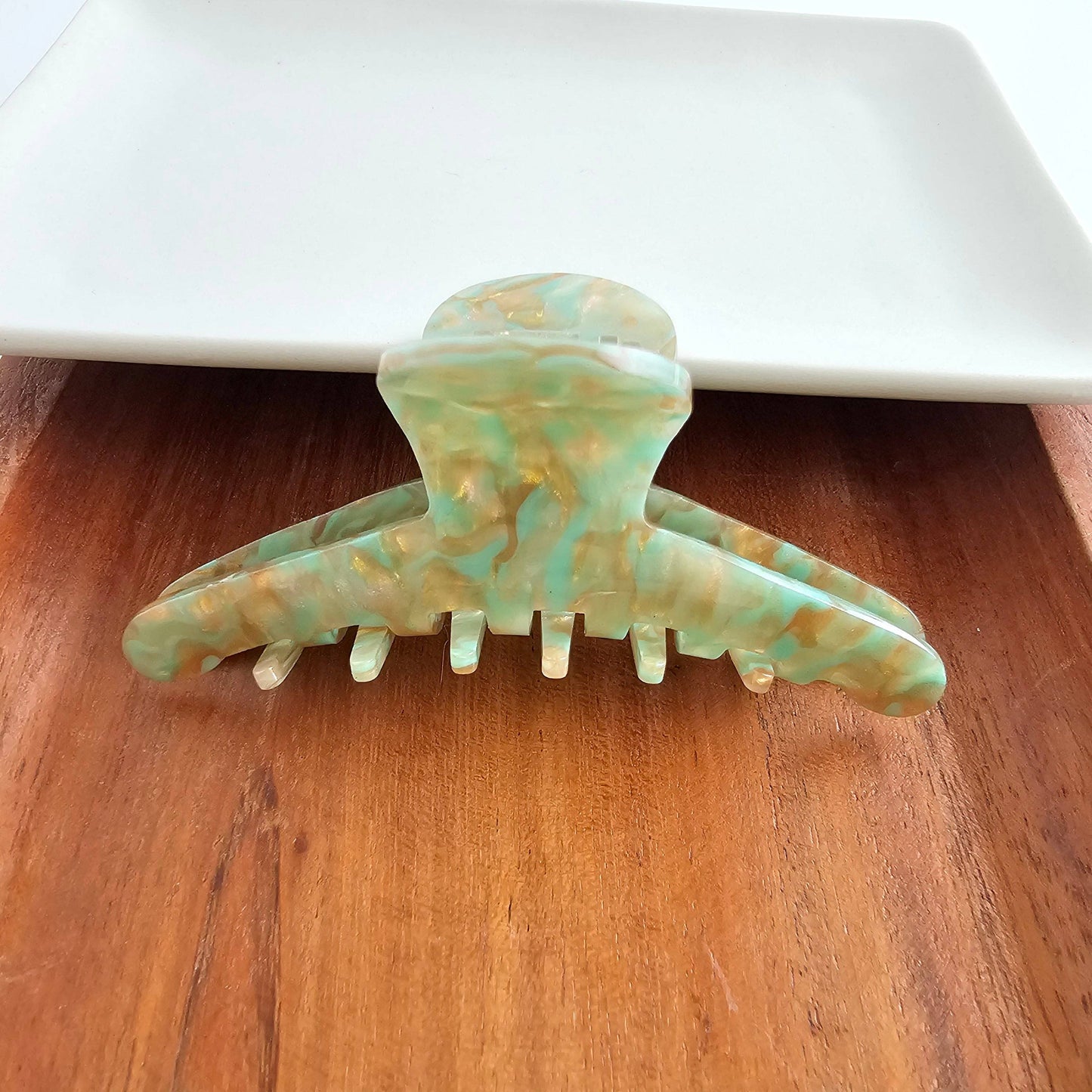 Callie Hair Claw - Champagne Mint
