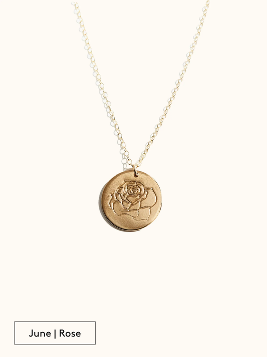 Bloom Birth Month Necklace | 14k Gold-filled