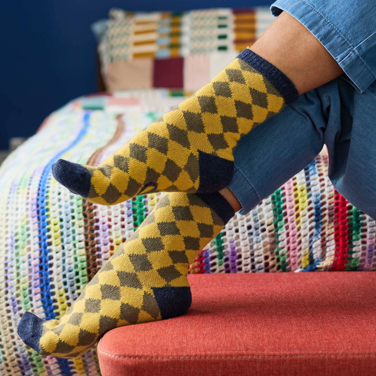 Lambswool Ankle Socks | Animals