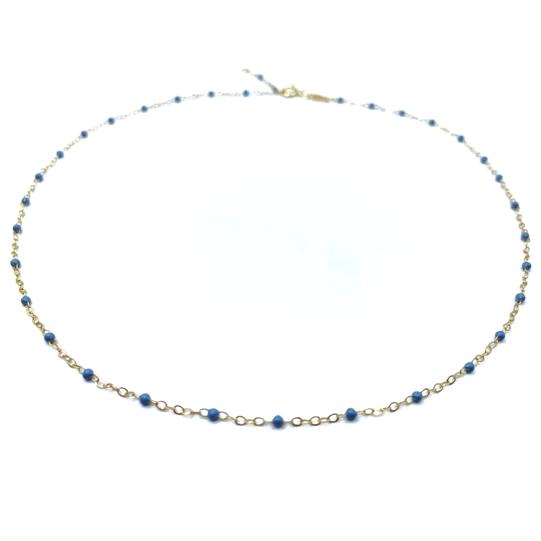 The Dotsy Necklace - 14k Gold-Filled & Epoxy - Waterproof!