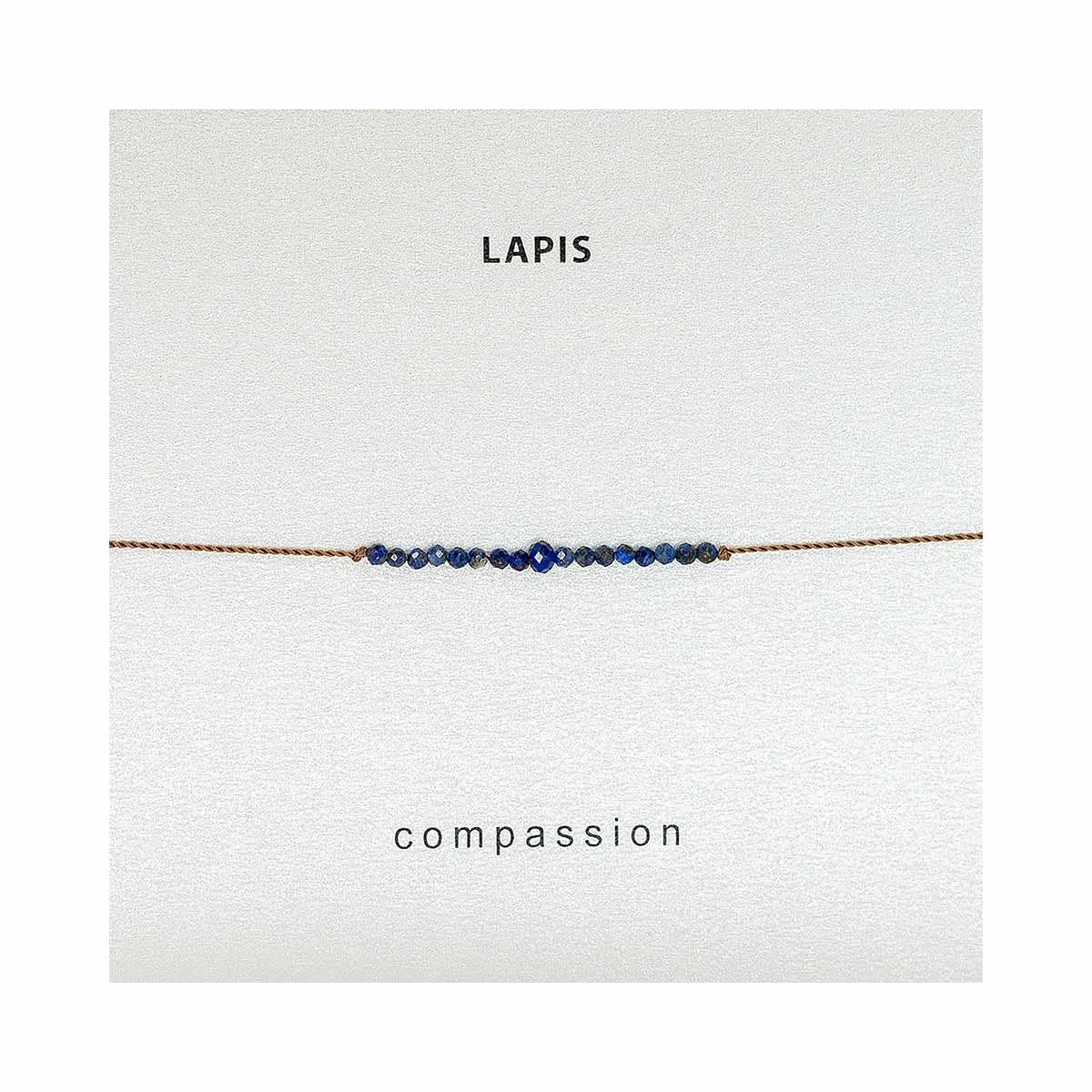 Lapis Lazuli Compassion Bracelet, Valentine's Day Jewelry