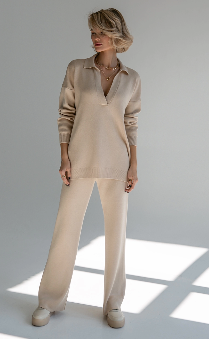 Straight Leg Trousers Lana | Caramel