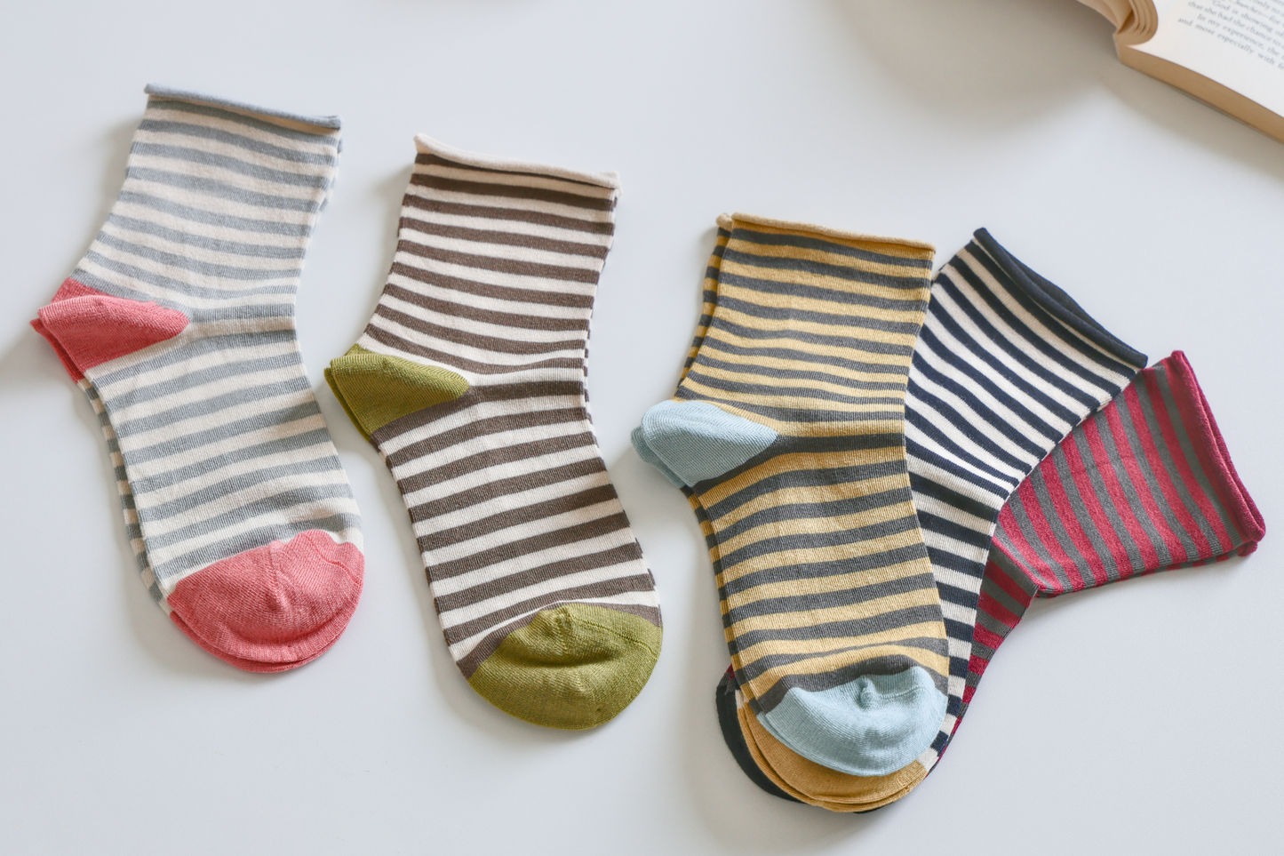 Mulberry Silk Striped Socks