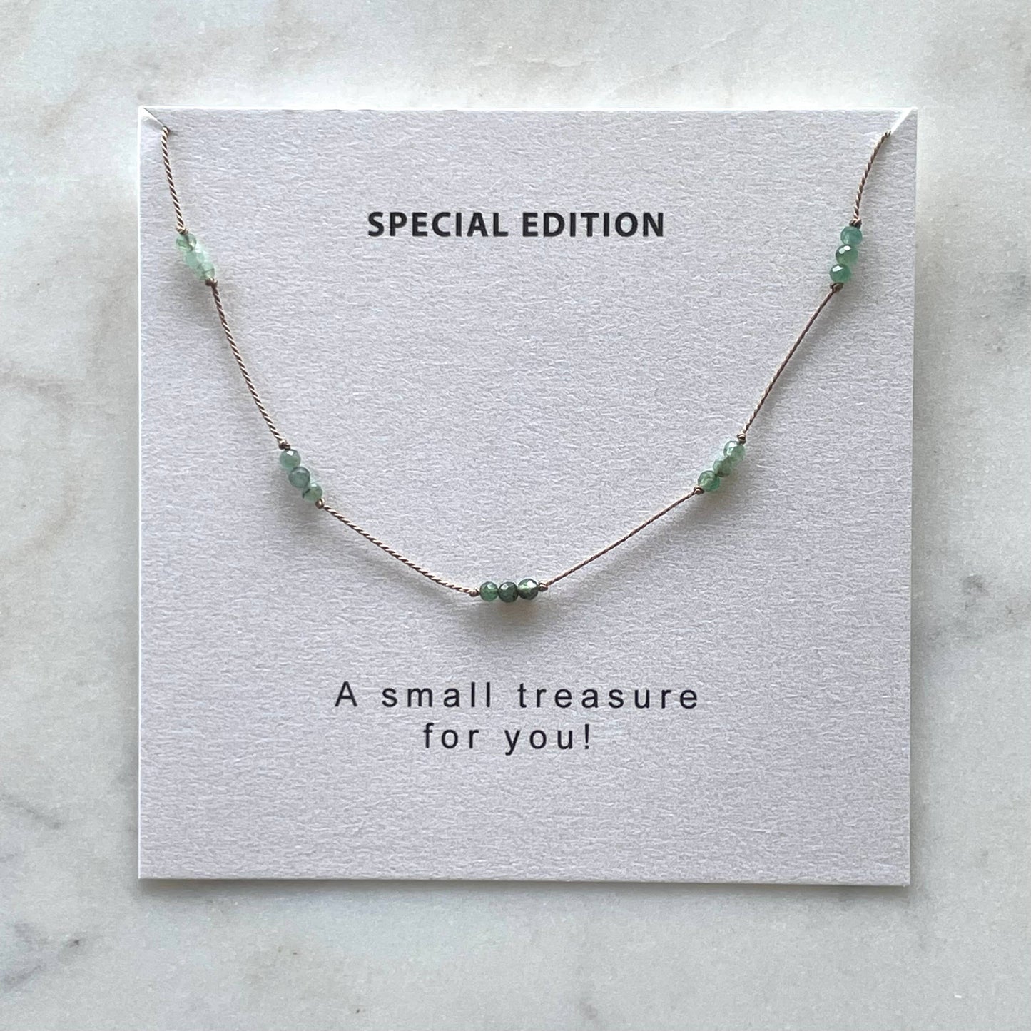 Emerald Knotted Necklace - Special Edition