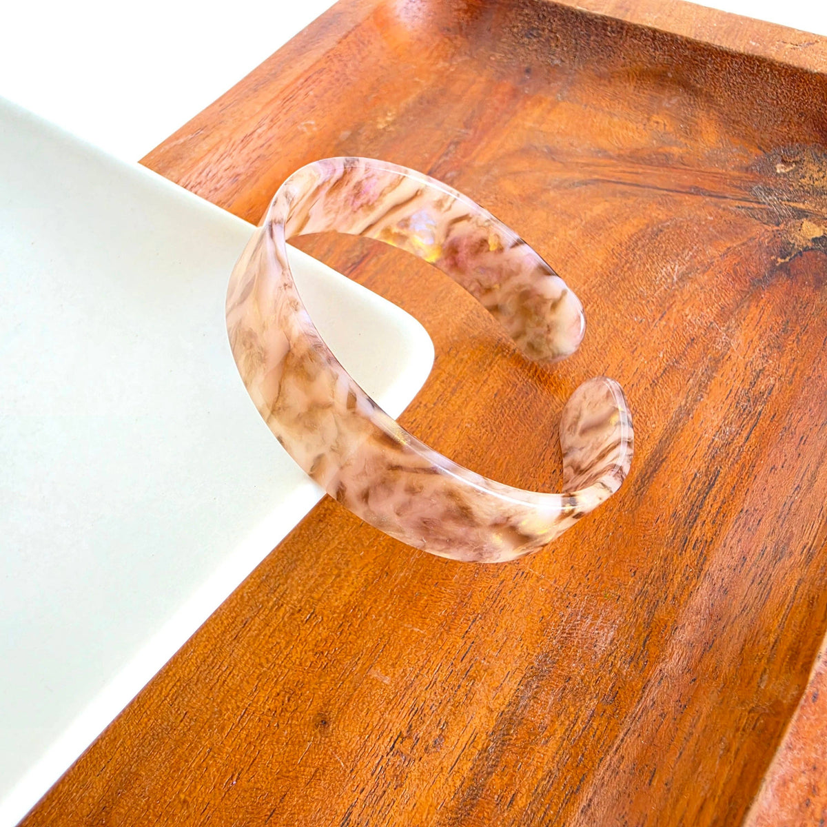 Brynn Bracelet - Shimmering Taupe - Small // Cuff Bangle