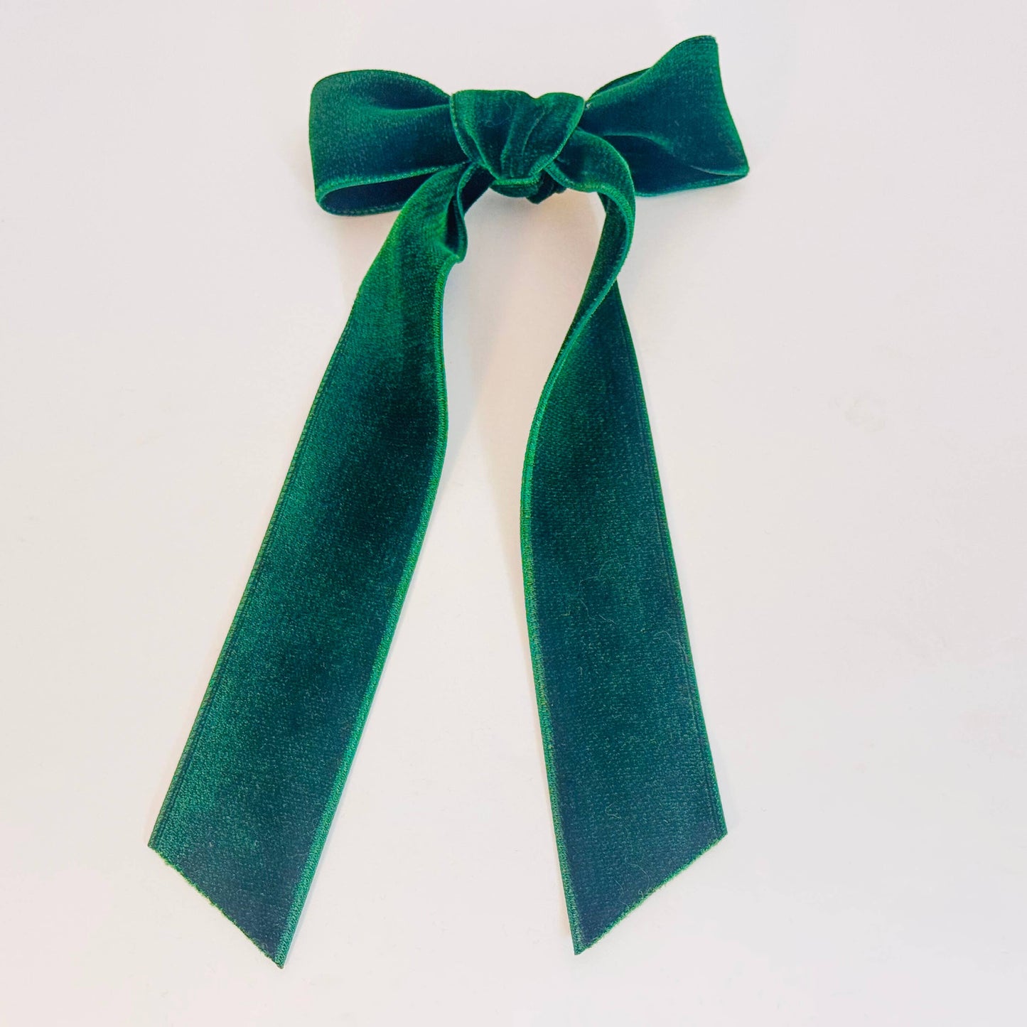 Japanese DoubleSided 1.5" Velvet Ribbon Hair Bow Barrettes