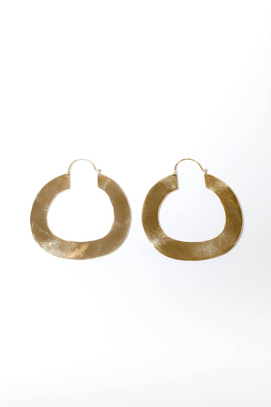 Flat Hoop Earrings - AA22
