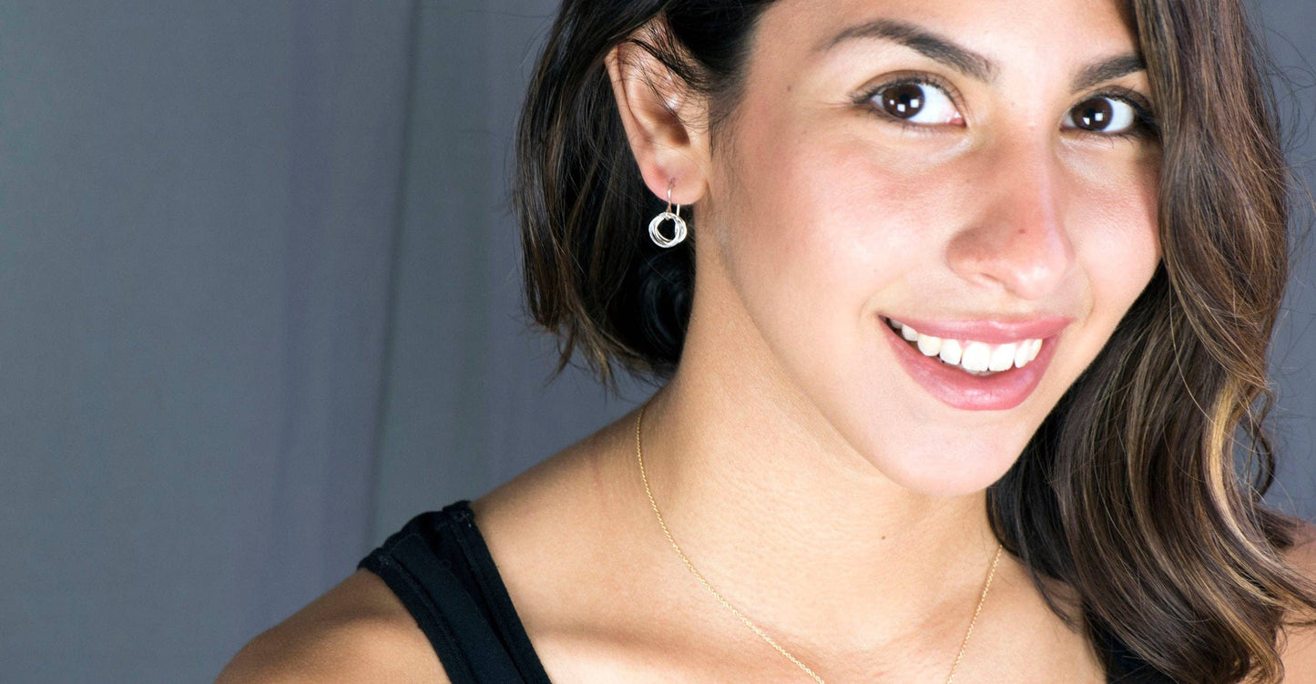 Spiraling Circle Earrings