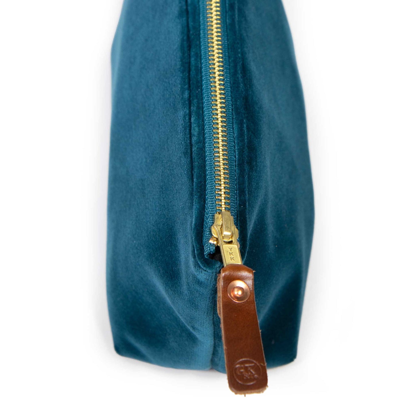 Velvet Travel Clutch-Peacock