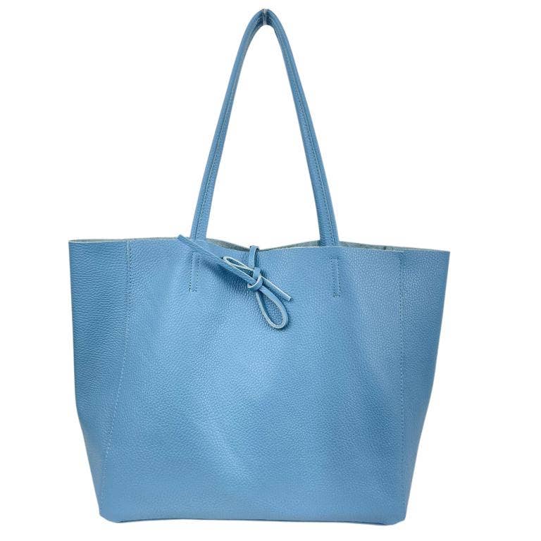 Leather Large University Shopper Bag