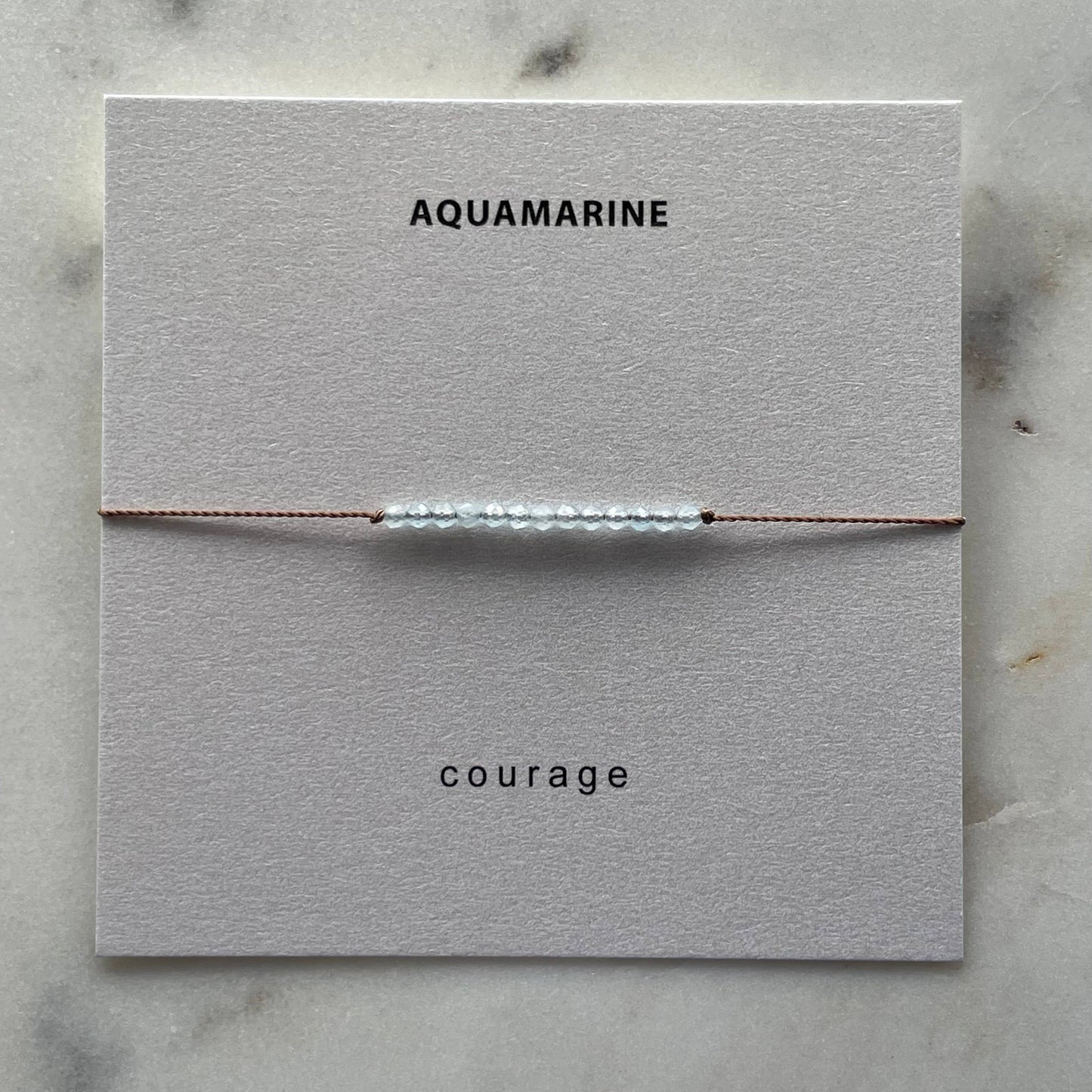 Aquamarine Bracelet- Courage