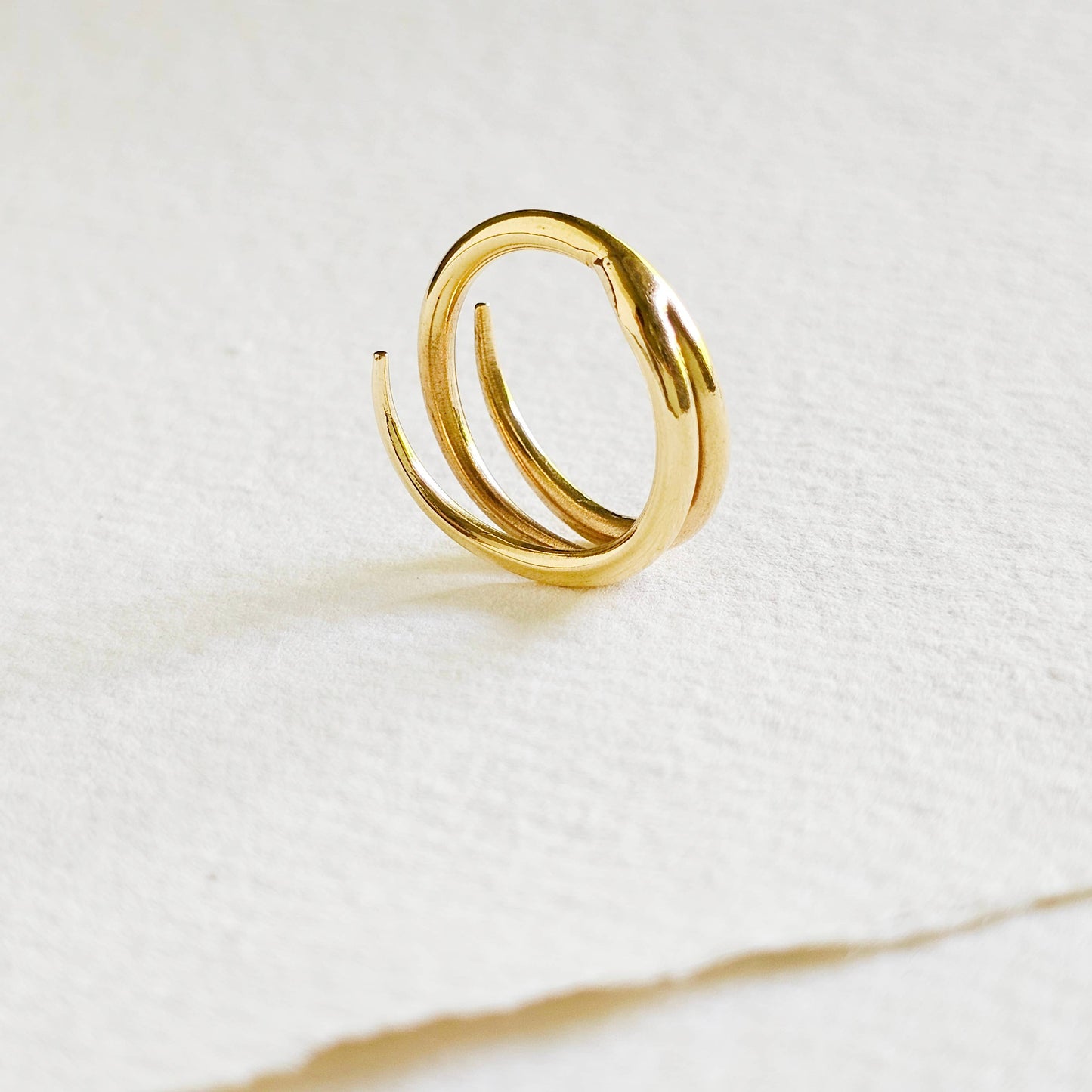 Brass ring triple spike wrap talen collection
