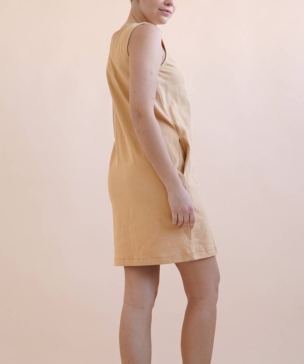 Sleeveless Cotton Simple Dress