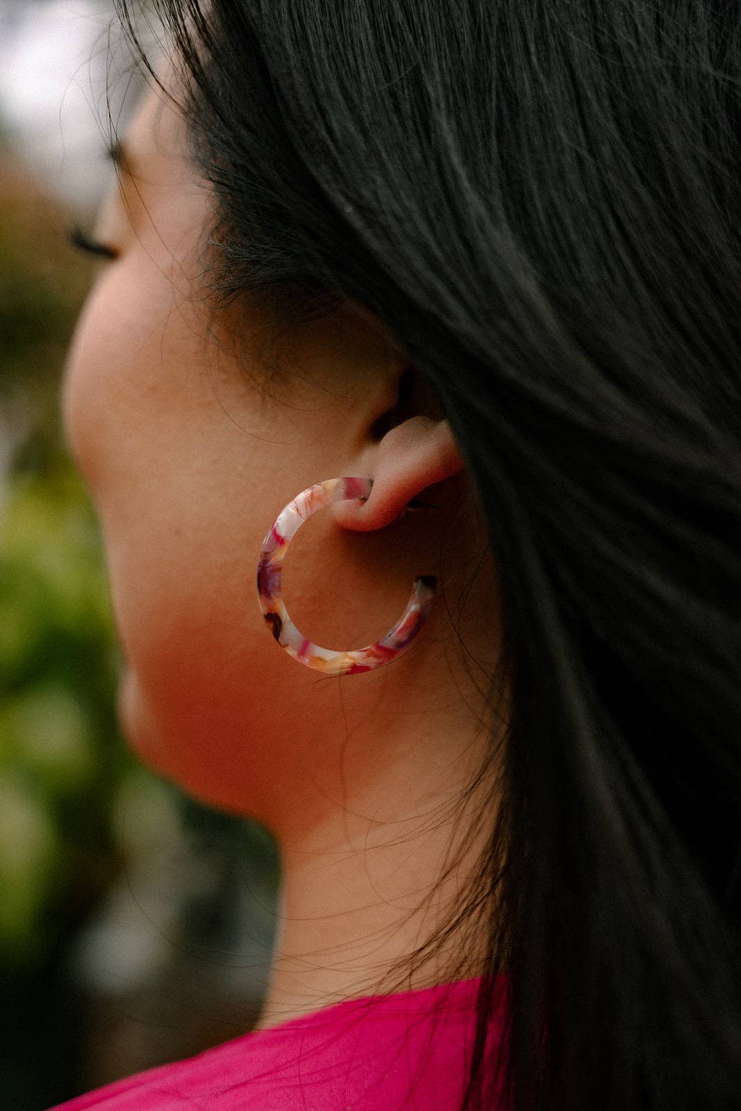 Camy Hoops - Mosaic // Summer Spring Jewelry Earrings