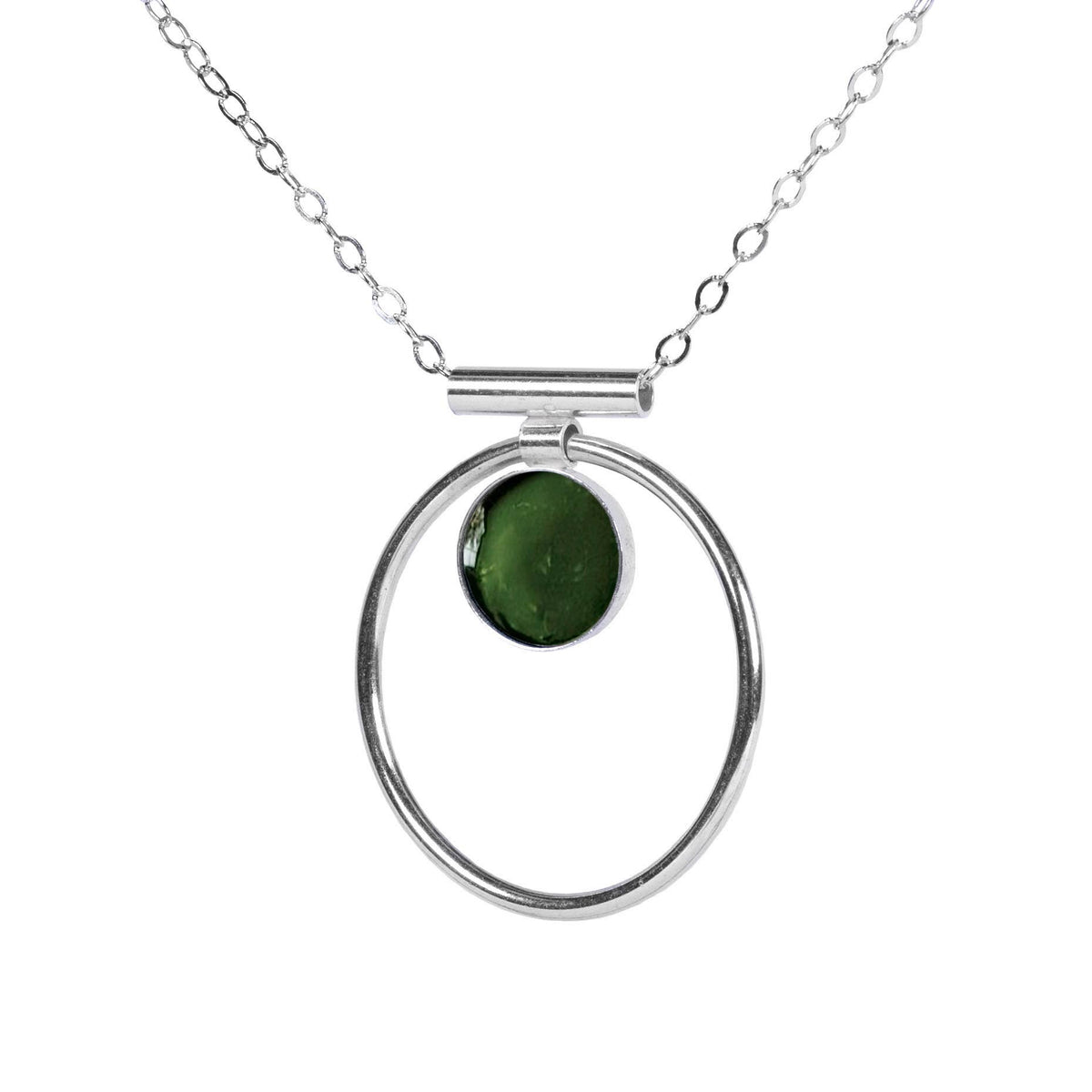 Emerald Annulet Necklace