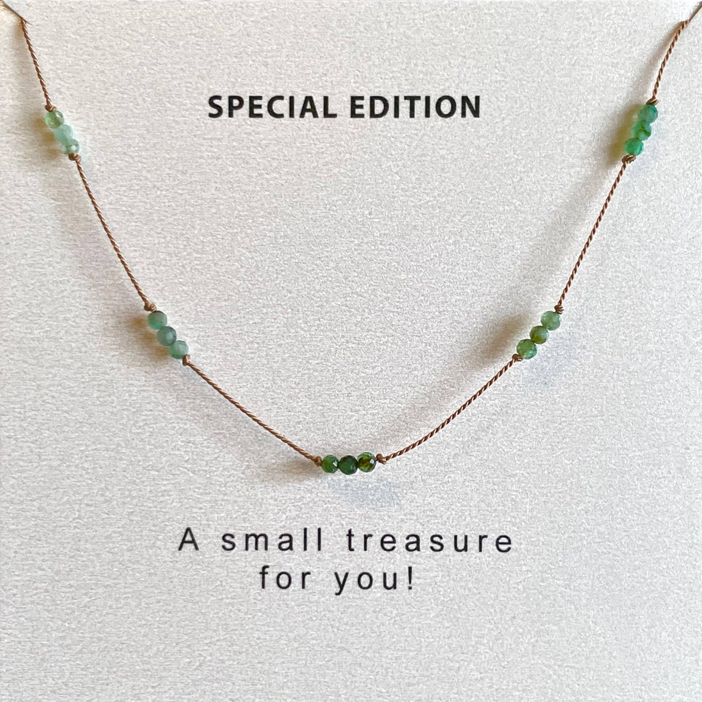 Emerald Knotted Necklace - Special Edition