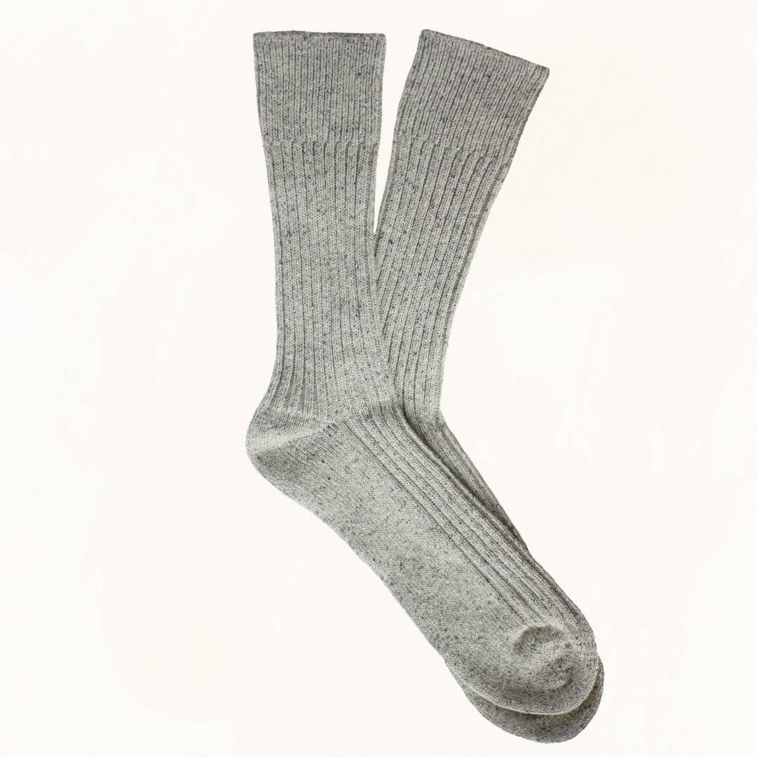 KLUE Silk and Wool DUST STAR socks | Grey