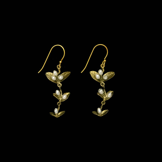 Spring Vine Wire Drop Earrings