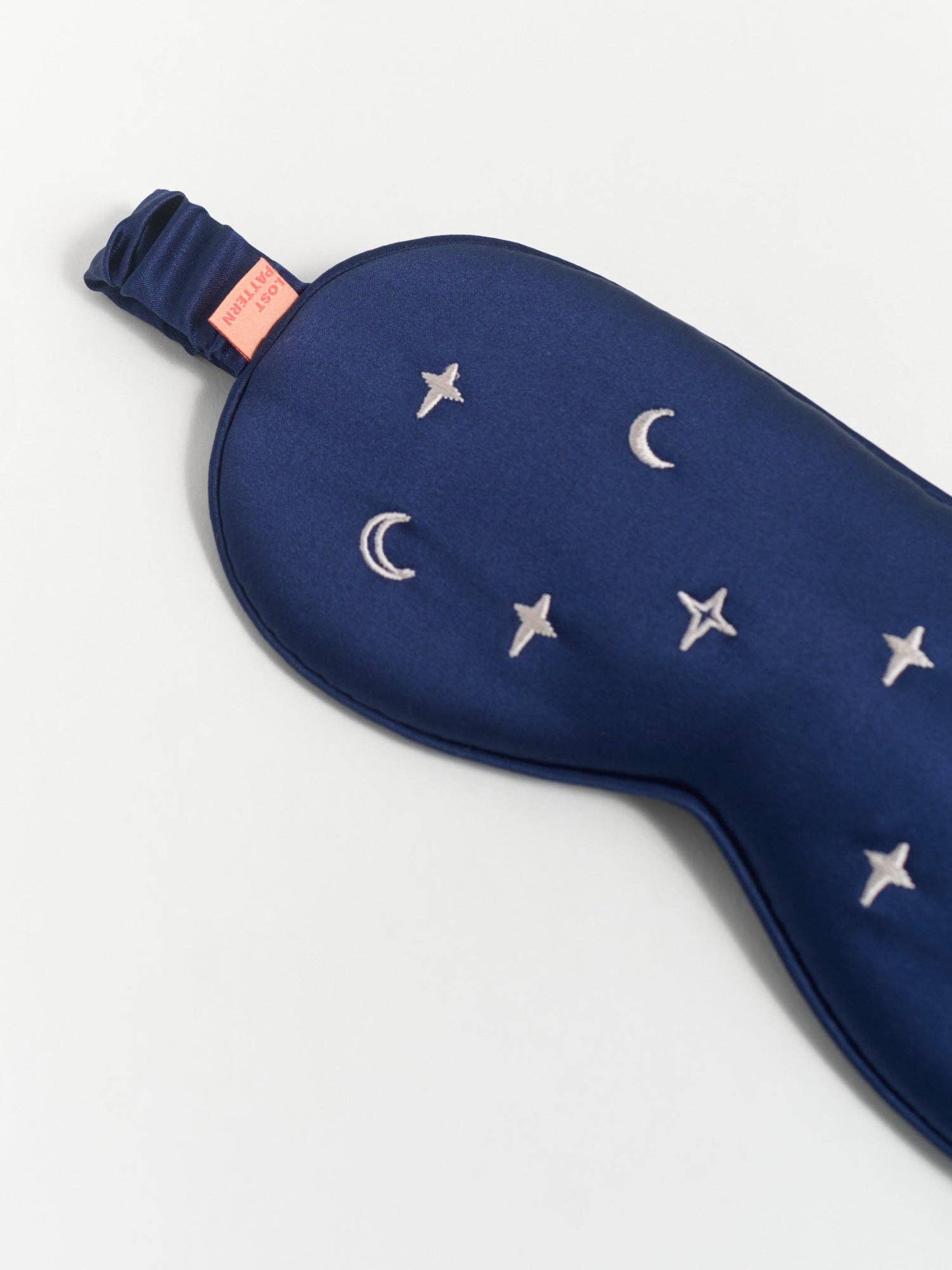 Moonlit Stars Silk Sleep Eye Mask - Navy