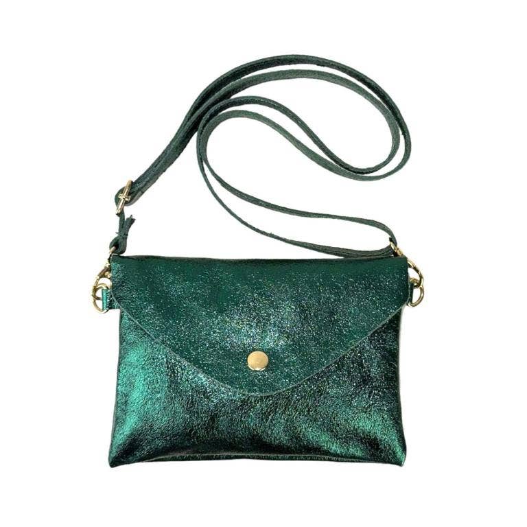 Women's Leather Bag with Brilliant Effect. Promo