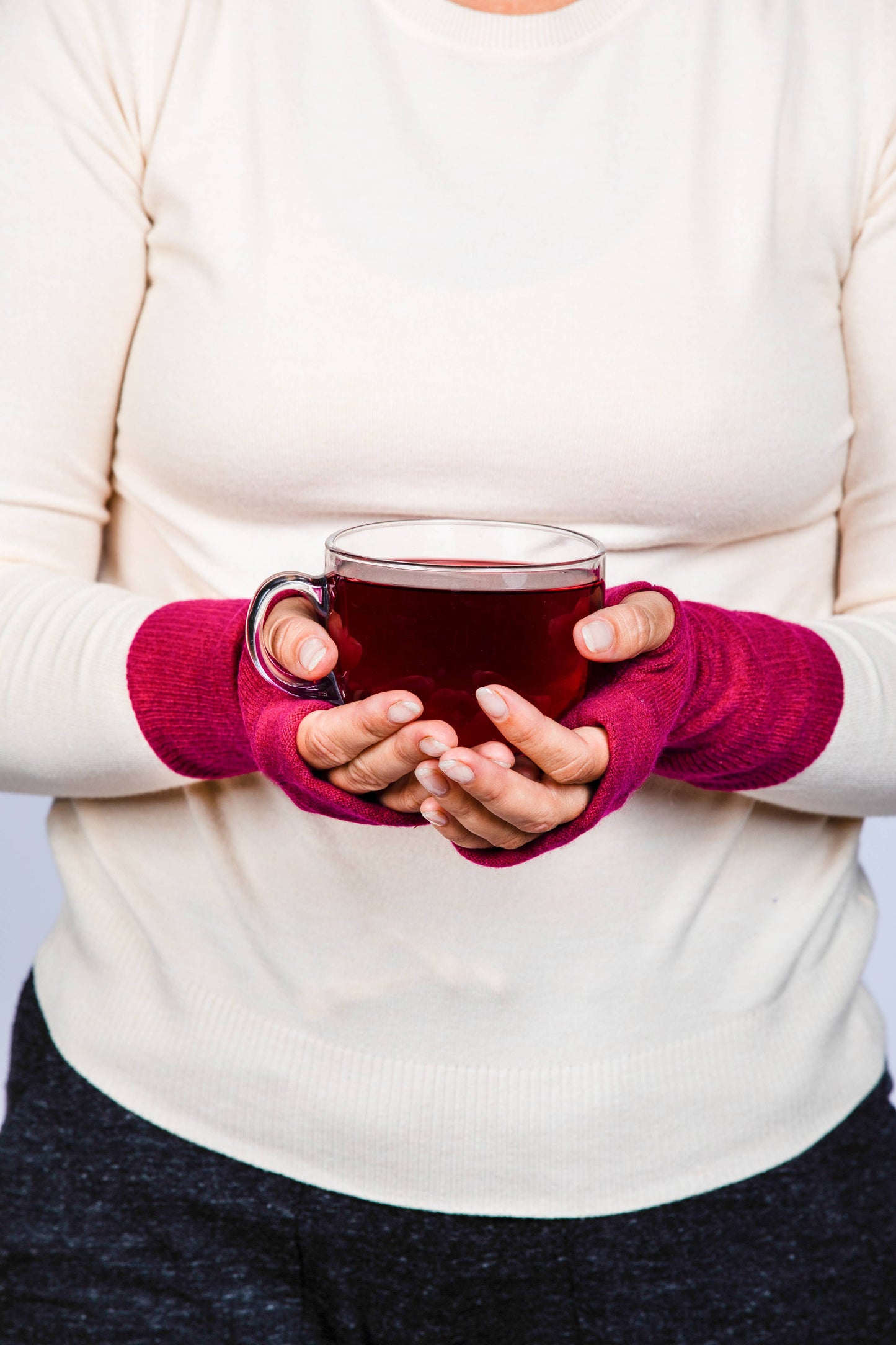 Pure Cashmere Fingerless Gloves