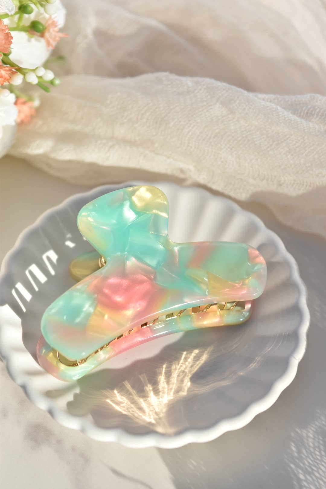 Mini French Claw Tortoise Shell Acetate Hair Clip