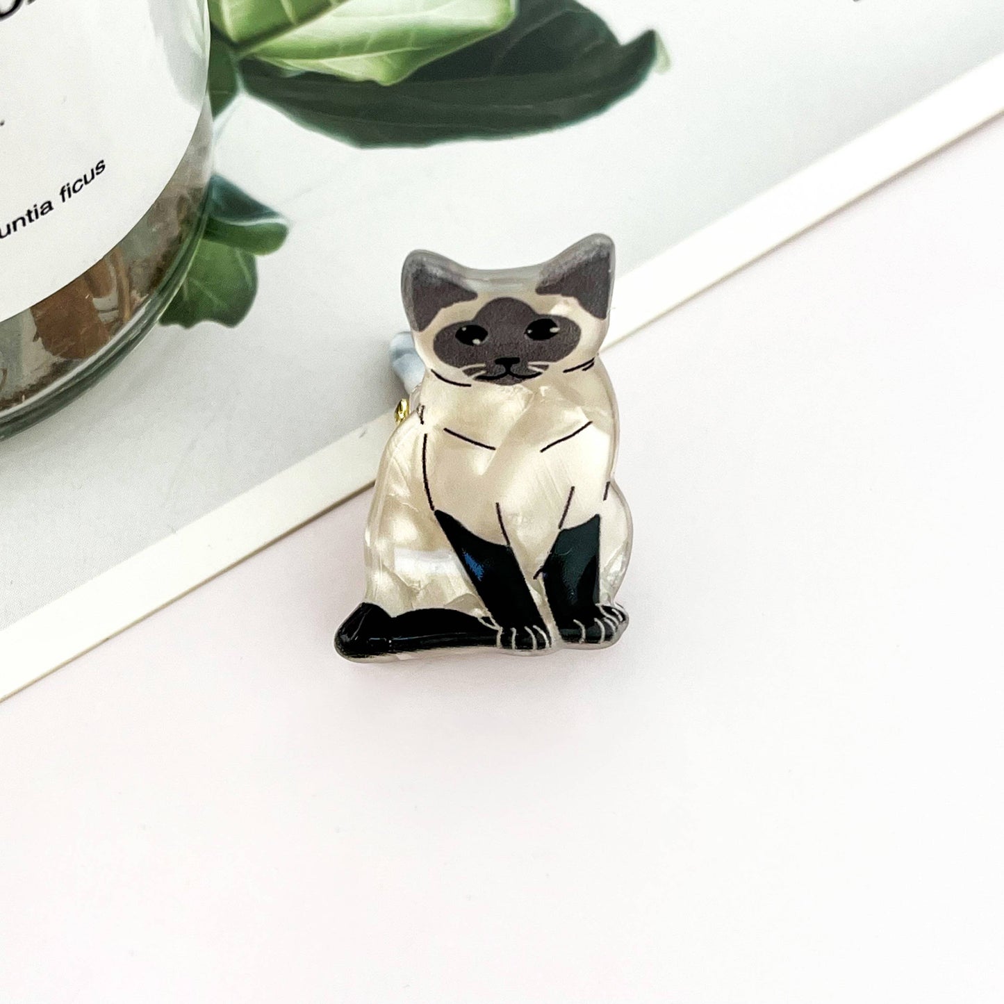 Mini Cute Kitten Hair Claw Clip