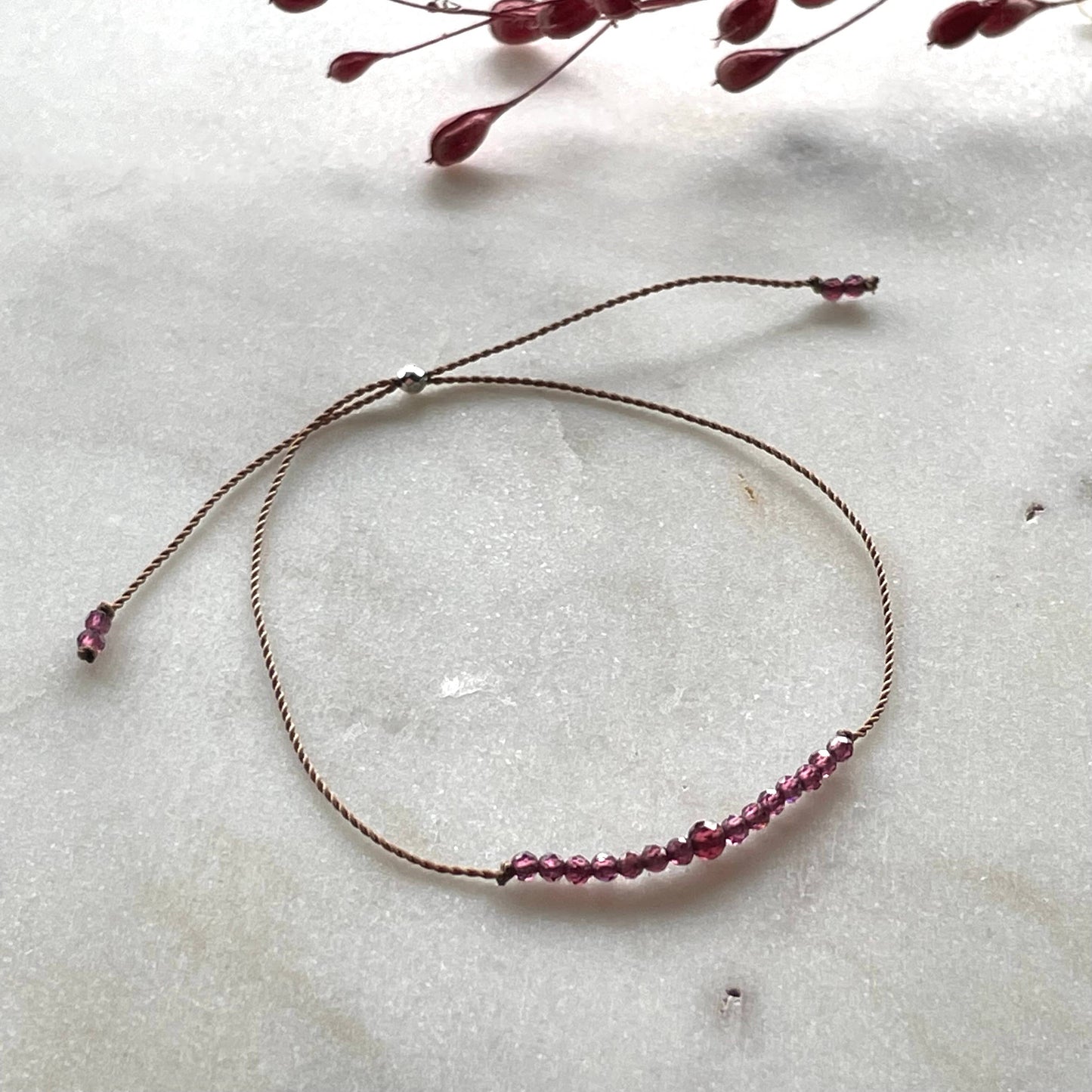 Garnet Bracelet- Energy