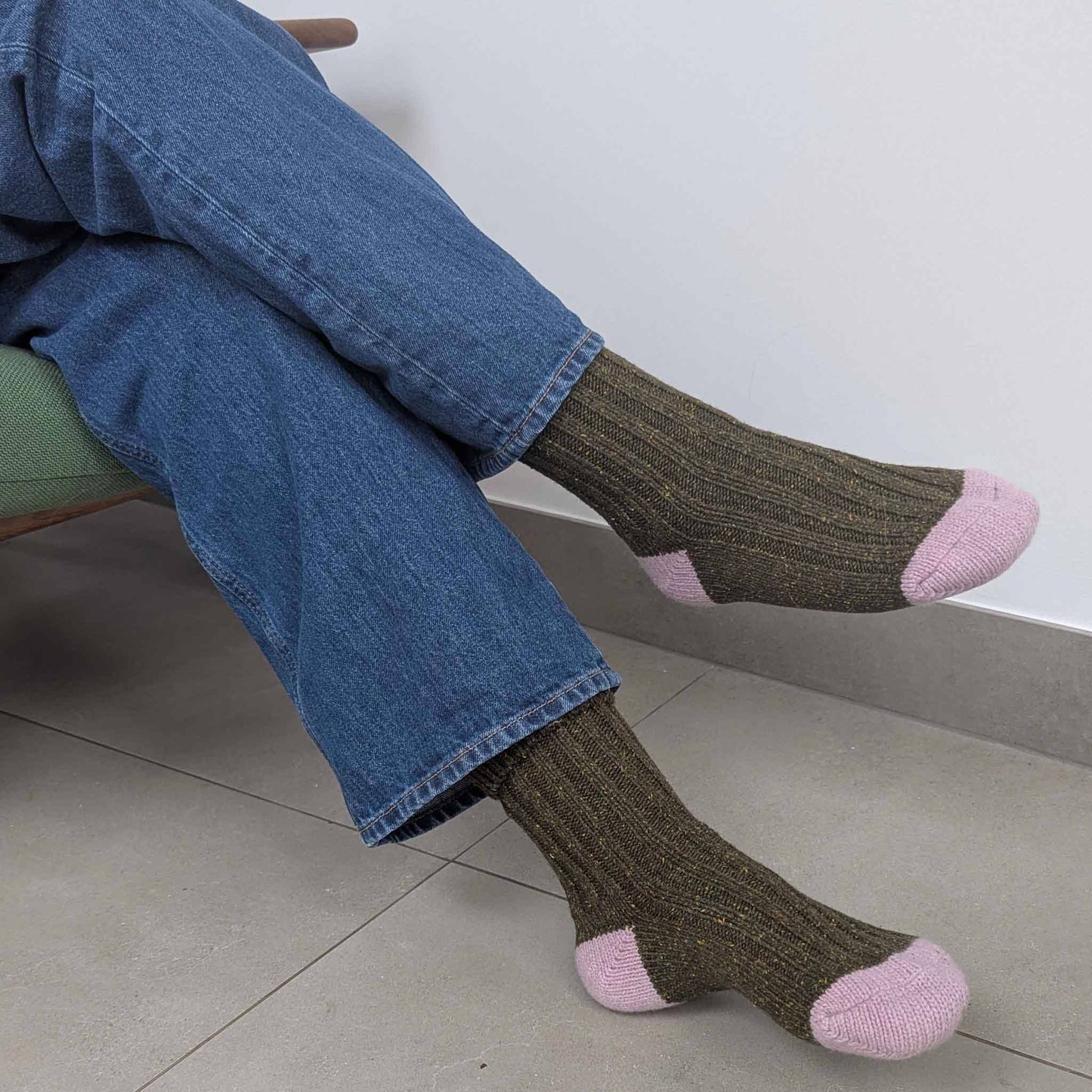Unisex Recycled Silk Blend Ribbed Socks 2025