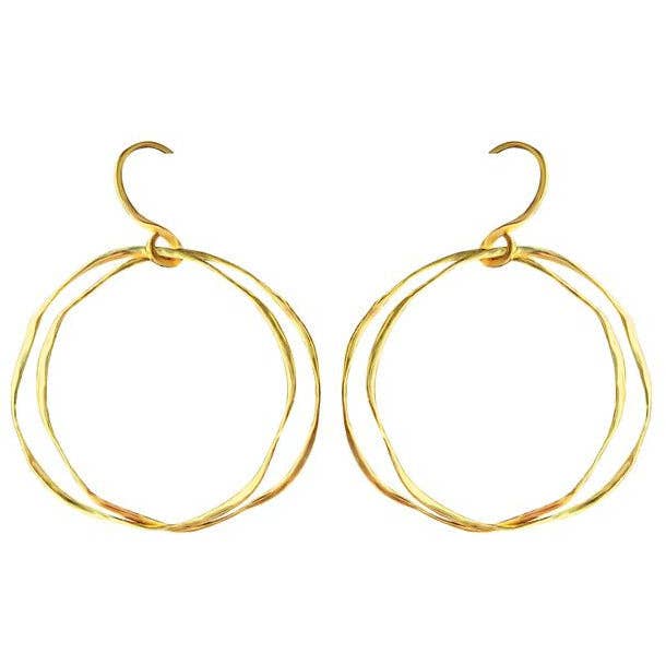 Twin hoops earrings