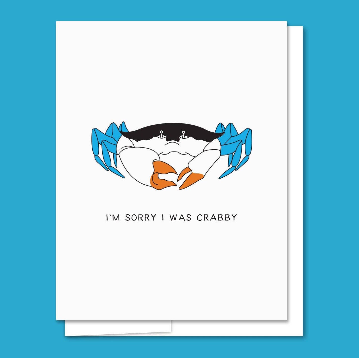 Crabby - Letterpress Funny Everyday Card