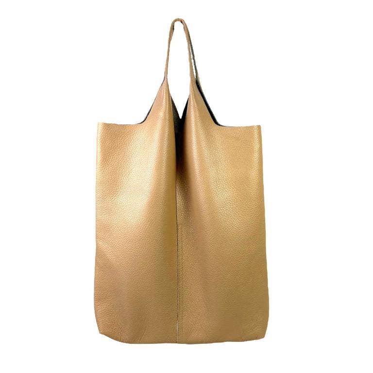 Leather University Shopper Bag with Extra Coin Pocket