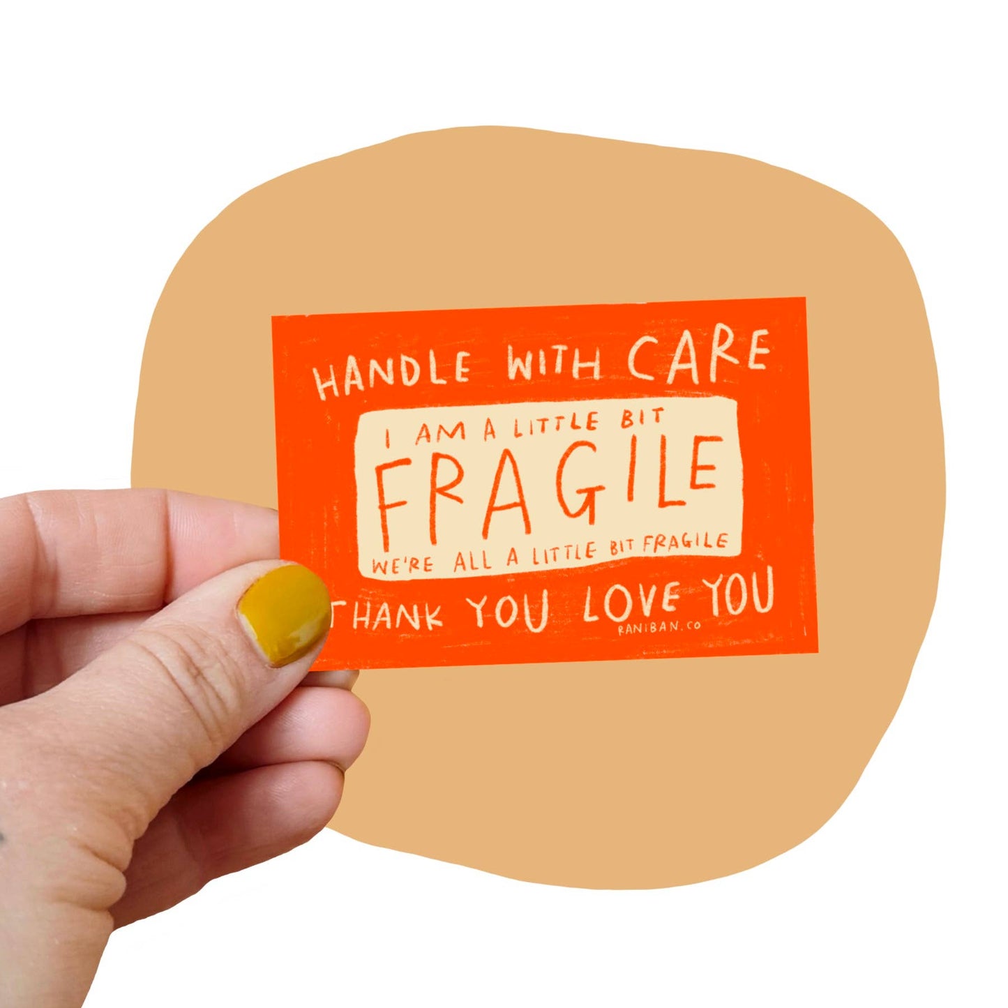 A LITTLE BIT FRAGILE Sticker