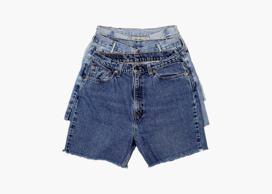 Ultra High-Rise Reworked 90's Denim Shorts